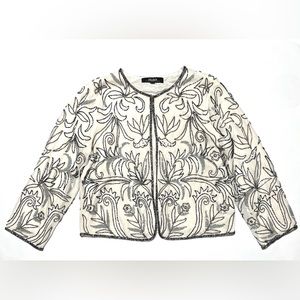 LULUS Curtsy and Bow Ivory Beaded Jacket